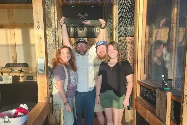 1.5 hours axe throwing session in Graham